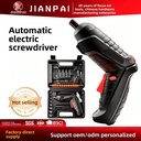 47 Pcs Set 4V Li-Ion Battery Power Electric Screwdriver Set Screwdriver Cordless Mini Screw Driver for Car Motorcycle Repair