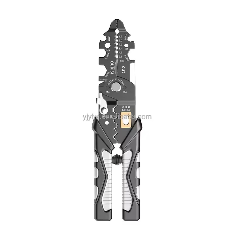 25 in 1 Multi-purpose High Carbon Steel Electrician's Wire Stripping Pliers Winding Cutting Pressure Wire Special Tools