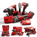 Combo Power Tools 4 Kits Tools Set Electric Hammer Drill Angle Grinder Brushless Cordless Drill Power Set 4PCS Power Tool Sets