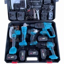 Wholesale Power Tool Kit Drilling Machines Battery Cordless Hammer Impact Drill Electric Wrench Brushless Drill Tools Combo