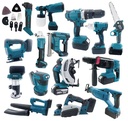 Factory Price 15pcs Combo Power Tools Kits Tools Set Electric Hammer Drill Angle Grinder Brushless Cordless Power Tool Sets