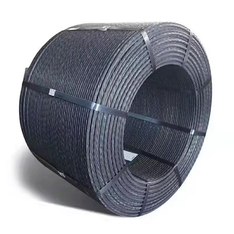 7 Wire Prestressed Steel Strand Concrete Cable ASTM A416 PC Strand High-Carbon Steel Tensile Strength 1X7 1X19 7x7