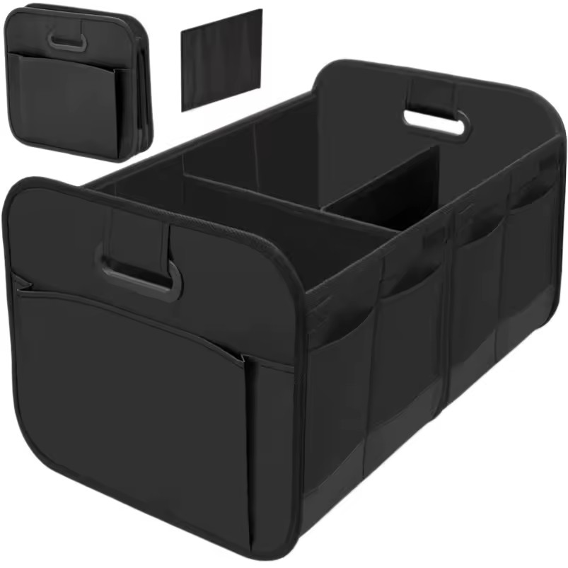 Customizable Modern Foldable Polyester 600D Oxford Cloth Car Back Seat Organizer Large Capacity Multifunction Storage Bin 4-7