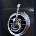 Luxury Creative Plastic Guitar Car Air Freshener Vent Clip Music Note Auto Outlet Air Purifier No Electricity Required