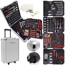1000 Pcs Aluminum Trolley Hand Tool Box Set Socket Wrench Tools Set Professional 187 Pcs Tool Box