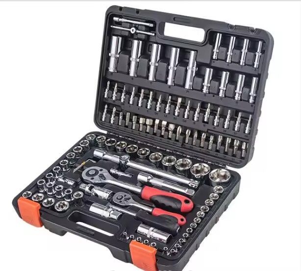 Combination Spanner Box Tool Kit 108pcs Wrench Socket Set