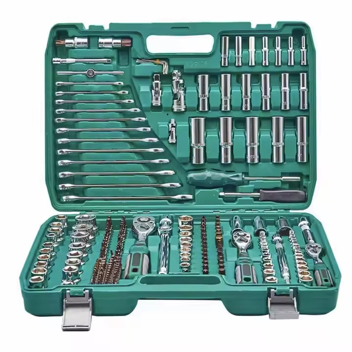 216pcs Portable Car Mechanic Tool Kit Professional Hand Combination Tool Set Screwdriver Bits Kits