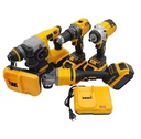 8-Dew Practical 4-in-1 Cordless Power Tool Set Yellow Jobsite Tools Including Wrench Drill Angle Grinder Hammer-Customizable
