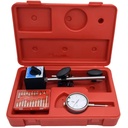Dial Indicator Precision Measuring Gauge Kit Magnetic Base Long Arm 0-1 Tester 0.001 22pc Inspection Set Woodworking