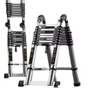 Adjustable Portable Stainless Steel Insulated Telescopic Ladder Lightweight Multi-Purpose Scalable Extension Foldable Stepladder