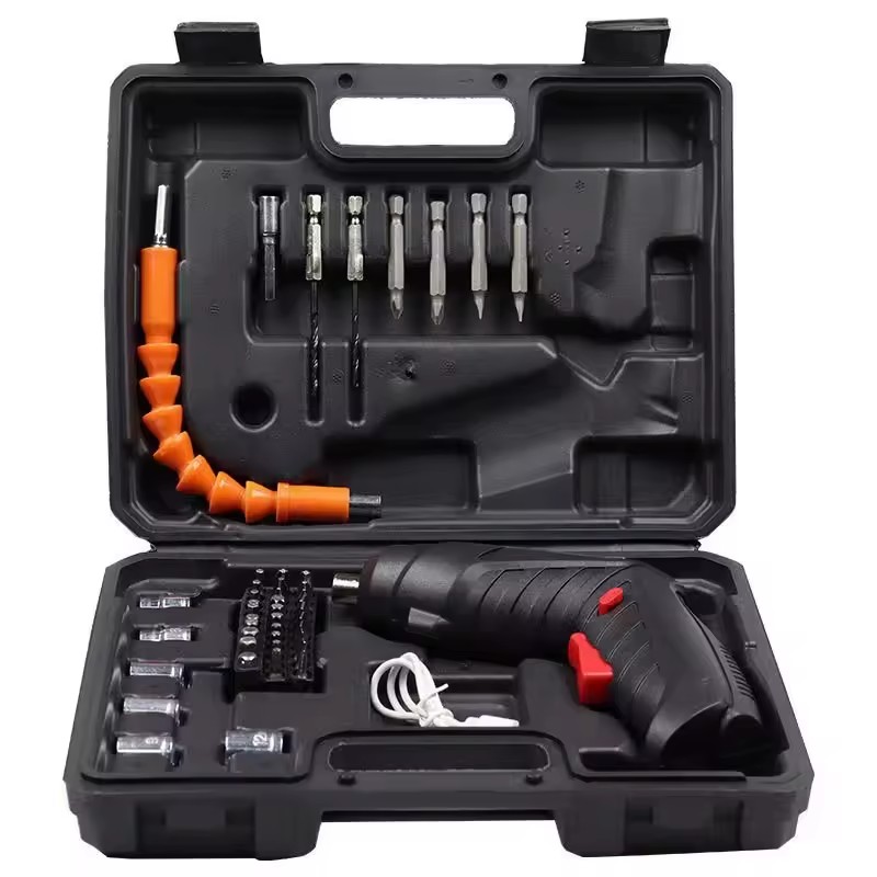 Rechargeable Mini Electric Screwdriver Tool Set Furniture Installation and Telecommunications Maintenance Power Tool Kit