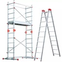 High Safety Multi-purpose Outdoor Combination Ladders Folding Aluminum Scaffolding Tower Platform 150kg Load Capacity Industrial