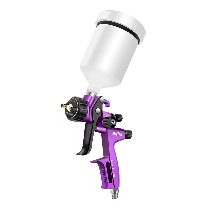 H827+ H2000 Dual HVLP Steel Air Spray Guns with 0.8mm 1.3mm Nozzles Pneumatic High-Pressure for Car Painting OEM Customizable