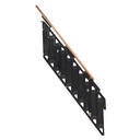 Aluminum Alloy Wall Folding Staircase Household Side Ladder with 300kg Load Capacity 2m Size