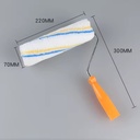9 Inch Yellow Blue Long Hair Roller Brush with Synthetic Fiber 220mm Model 111 for Painting Application