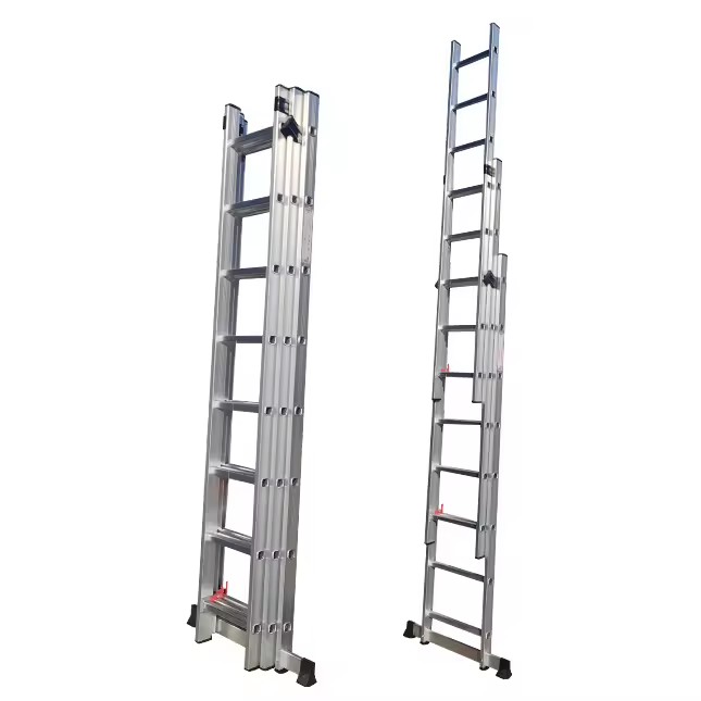 Aluminum Alloy Modern Multifunctional Folding Telescopic Ladder 6 Steps 150kg Load Capacity 3m-7m