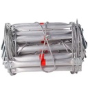 2025 Custom Length Soft High Altitude Rescue Climbing Ladder Aluminum Alloy Steel Wire Rope Folding Ladder Fire Escape 150kg