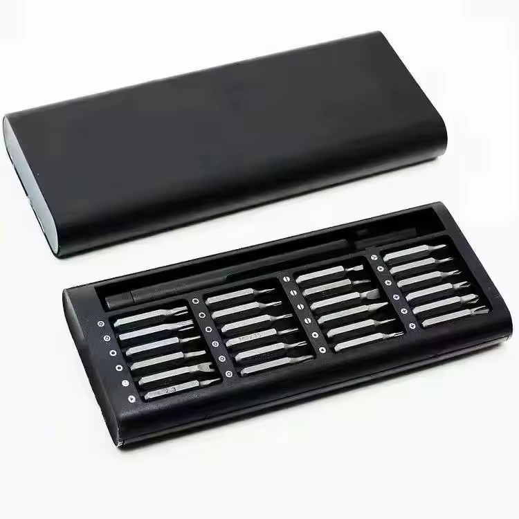 Magnetic Precision Screwdriver Kit 24 in 1 with Steel Handle & Magnetic Storage Case DIY Electronics Repair Tools