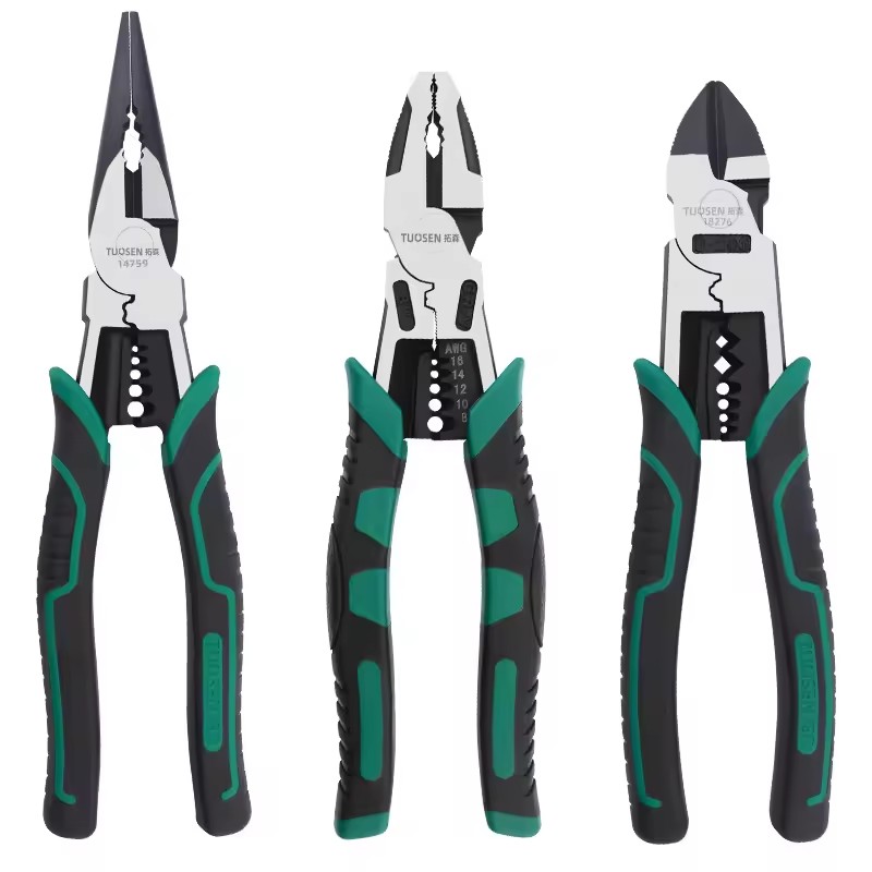 Industrial Grade Multifunctional Wire Pressing Flat Pliers Diagonal Pliers Pointed Nose Pliers
