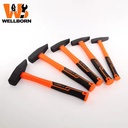 High Carbon Steel Forged Nail Hammer Square Face Plain Grip Shock Absorber Handle OEM Support DIY Industrial Grade 3-Year