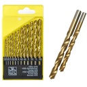 M35 Cobalt Steel Extremely Heat Resistant Twist Drill Bits with Straight Shank Set of 13pcs to Cut Through Hard Metals