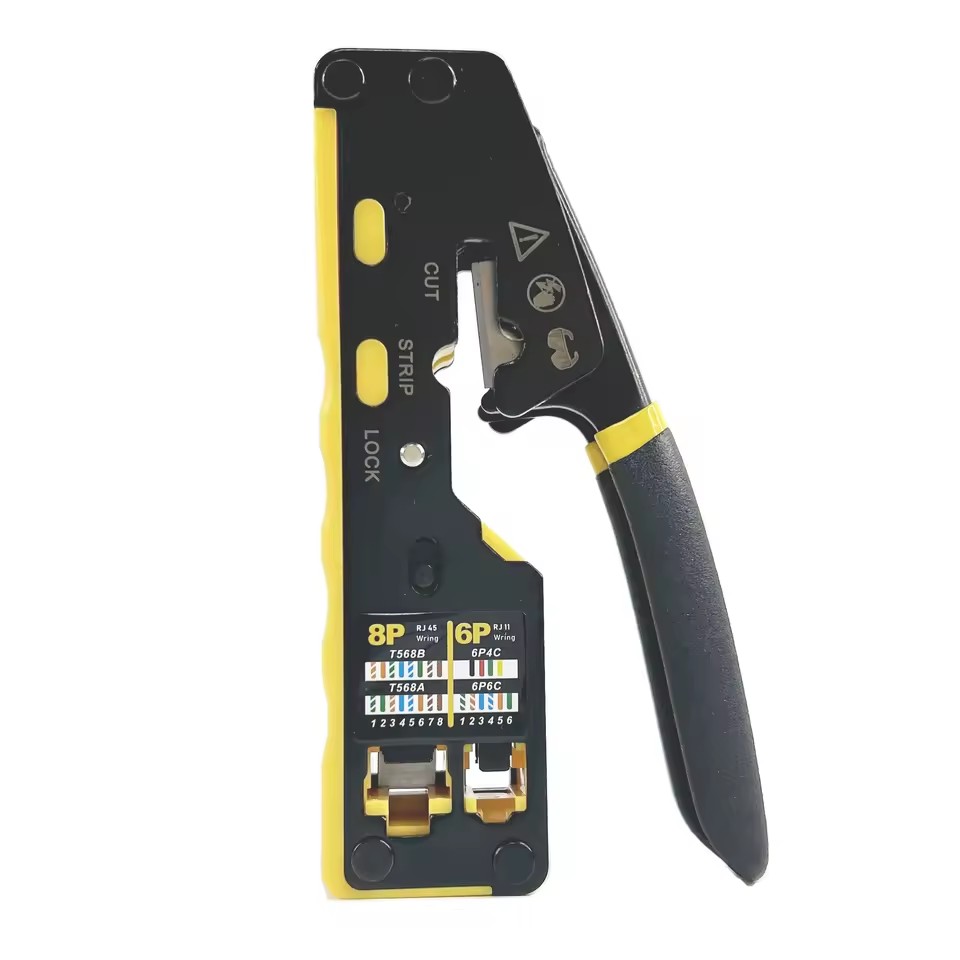 RJ 45 6P 8P Network LAN Cable Easy Tools Crimper Pass Through Pliers RJ11 RJ12 RJ45 Crimping Tool