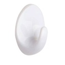 Panpal ABS Self Adhesive Picture Hooks Small Oval 38x28mm White for Home Office School & Retail Industry Use