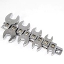 8 Piece 3/8 Inch Drive Crowfoot Wrench Set Crow Foot Wrench Metric/SAE