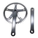 Single Speed 49T 144BCD CNC Integrated Crankset, Aluminum Alloy Crank Arm Chainring Assembly