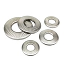 2/5/10/25/50pcs M3 M4 M5 M6 M8 M10 M12 M16 NFE25-511 304 Stainless Steel Disc Spring Serrated Lock Washer Knurled Elastic Gasket