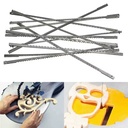 12x Black 127mm Nitride-finished Scroll Saw Blades for Woodworking Power Tools Accessories