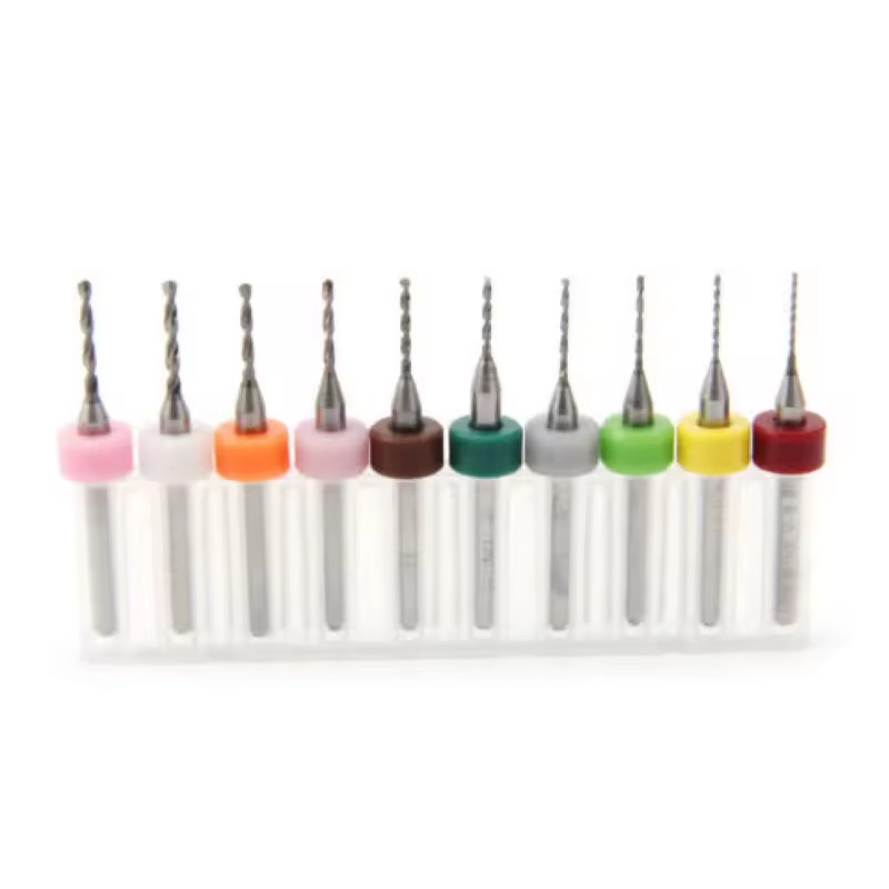 10Pcs 0.6-1.5mm PCB Print Circuit Board Carbide Mini Micro Drill Bits CNC New
