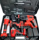 4pcs in 1 Cordless Electric Power Drills Wrench Angle Grinder Hammer Drill Power Tool Set