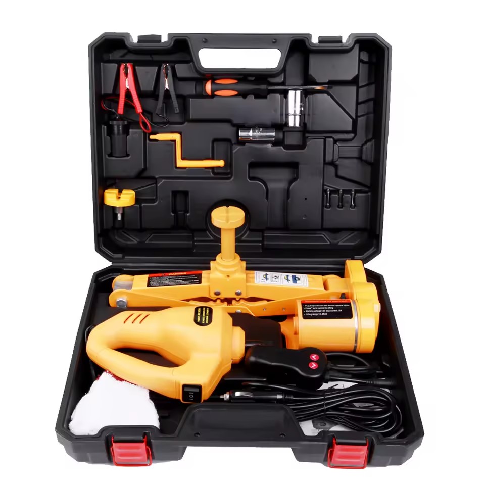 3 Ton Lift Car Electric Jack with Auto Electric Wrench Set