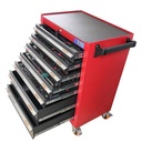 Professional 7 Drawers Plastic Top Tool Box/tool Cabinet with Wheels