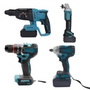 4-in-1 Cordless Drill Power Tool Set Wrench Tool Battery Powered Tool Set Brushless Lithium Tools Combo Kit OEM