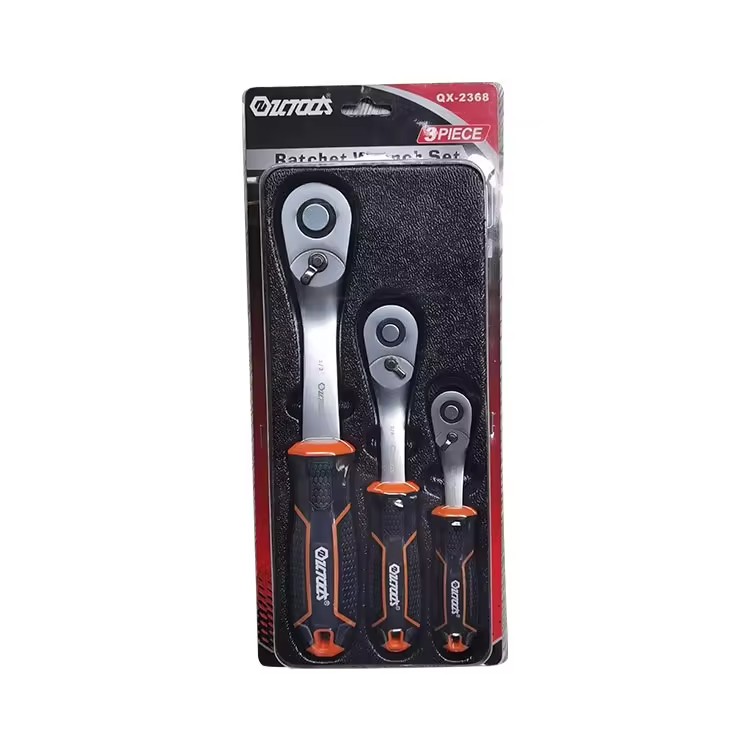 Qixin High Performance Ratchet Wrench Universal 90 Degree Adjustable Cr-v Torque Ratchet Wrench Set