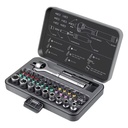 40-in-1 OEM Household Repair Multi-Function Aluminum Alloy Ratchet Screwdriver Set Cross-Head Flat-Head Sockets Hard Case