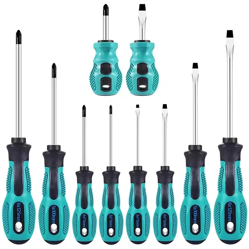 Repair Tool Set-Magnetic Precision Screwdriver Kit with Phillips and Flat Head, Non-Slip Handle, Screwdriver Tool Set