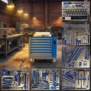 467Pcs Heavy Duty Carbon Steel Multifunctional Tool Kit Household Hand Tools for Auto Repair & Home Maintenance