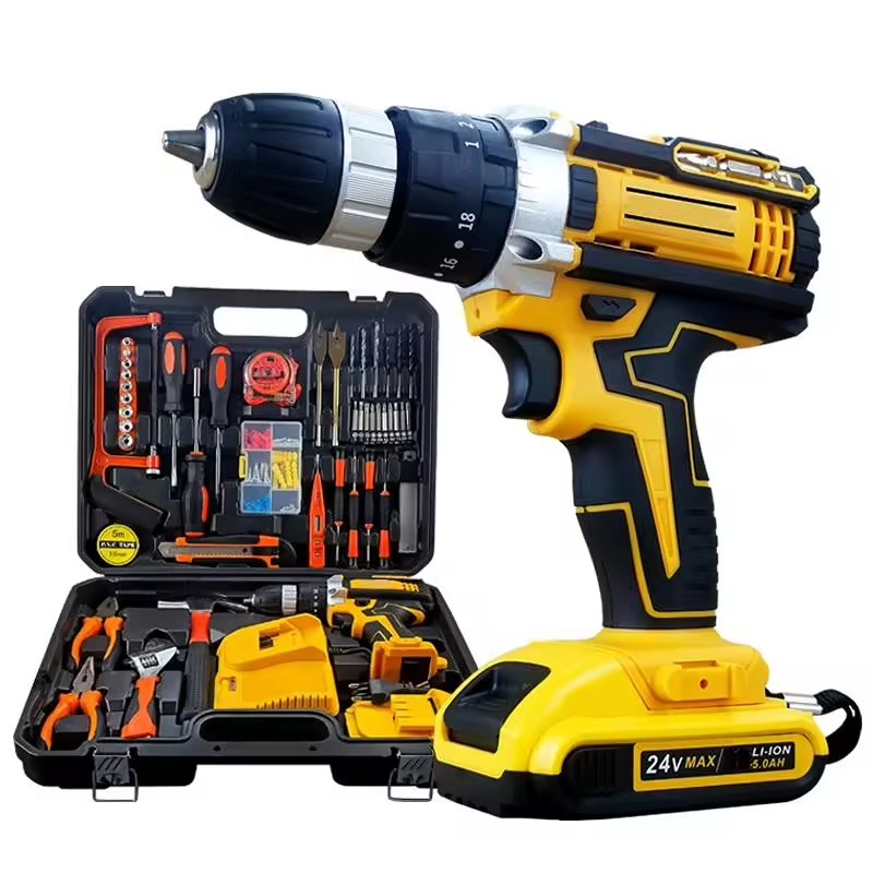 Factory Direct Sale 21v Cordless Electric Drill Set Portable Household Electric Drill Tool Set