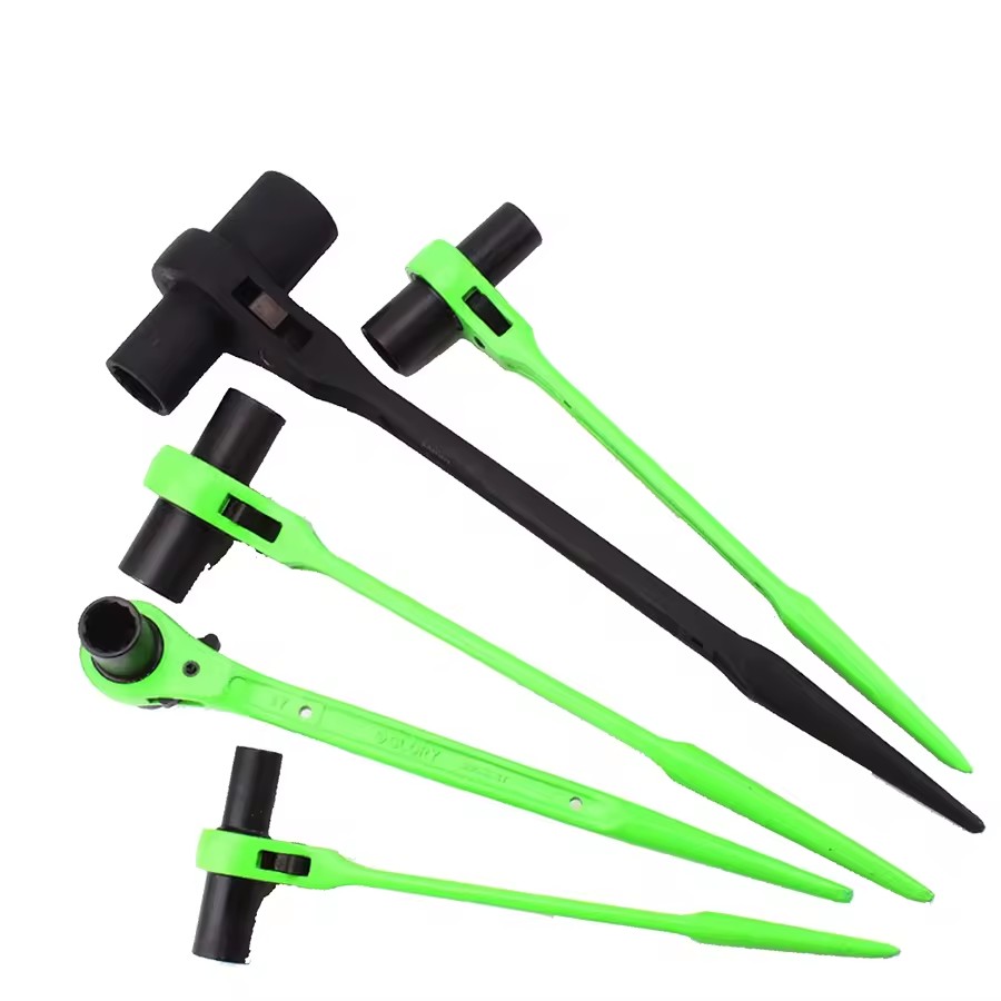 Green Matte Scaffolding Scaffold Podger Electric Power Spanner Deep Ratcheting Socket Wrench Ratchet