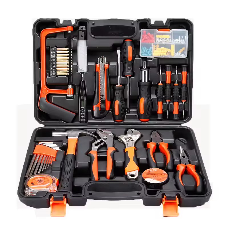 100 Pcs Household Manual Tool Set Electrician Carpenter Repairman Hardware Toolbox