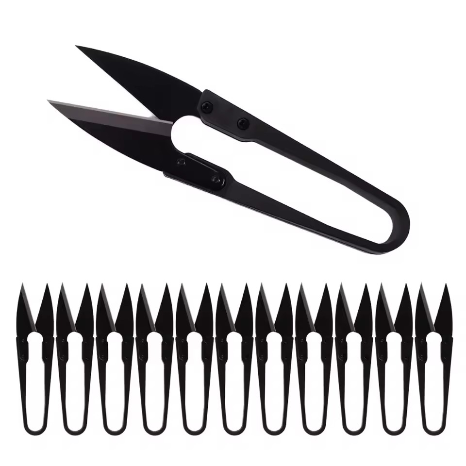 Industrial Grade Mini Black Stainless Steel Tailor Scissor & Bonsai Pruner Smooth Edge for Sewing & Gardening