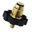 North America POL Soft Nose Nipple Adapter with 1/4" Barb Fitting Propane Hose Regulator Adapter