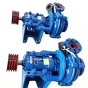 Heavy-duty industrial centrifugal slurry pump handling sand and gravel mixed sand