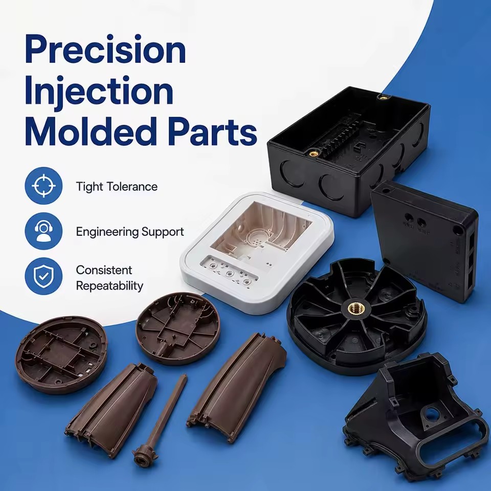 Plastic Injection Molding Service Custom ABS PC Nylon POM PEEK PP Enclosure Housing Overmolding Insert Molding OEM Factory