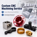 Custom CNC Machining Service OEM Aluminum Stainless Steel Anodized Turned Milling Broaching Precision Metal Parts