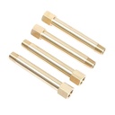 KC KC-113 OEM Precision CNC Lathe Brass Fitting Hex Nipple Hydraulic CNC Turning Machined Brass Connector Extension Customized