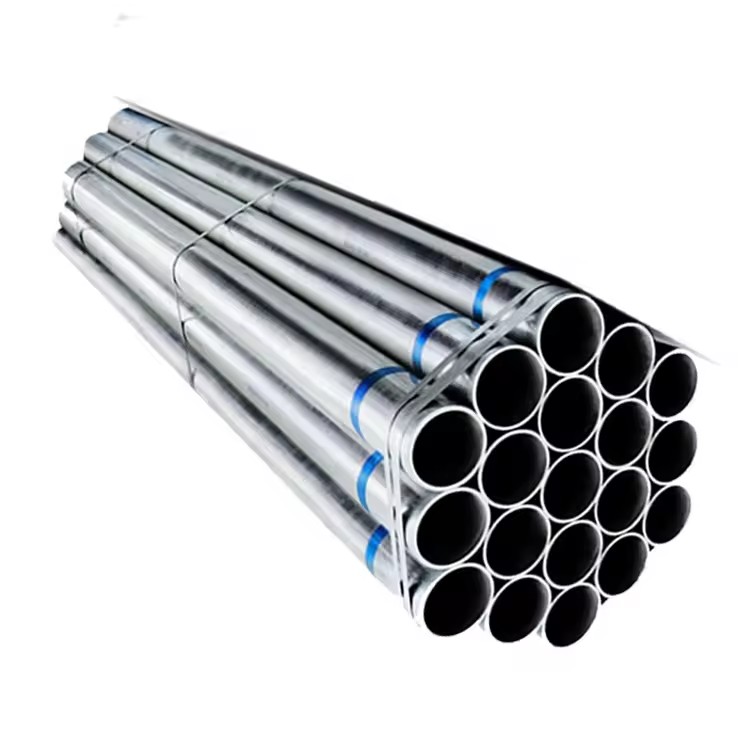 Round Scaffolding Tube 6 Meter Round Galvanized Pipe 3 Inch ERW Gi Fence Tubing Scaffold Pole 48.3 mm Steel Tube for Greenhouse